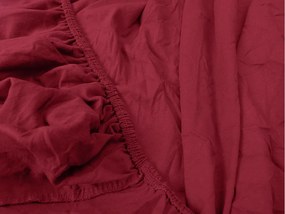 Jersey psześcieradło dziecięce wiśniowe 70 x 140 cm