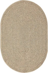 Dywan Kansas Wewnątrz Zewnątrz Styl Juta Odporny Pogodę zwykły - Natura - 140 x 200, Owalny