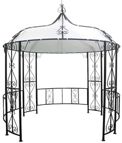 Altana ogrodowa TILCARA z metalu imitującego kute żelazo Śred. 300 x Wys. 290 cm
