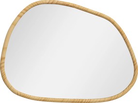 HOMCOM Lustro Ścienne Dekoracyjne, Design Vintage, 80 x 2,1 x 60 cm, Drewno Macierzyste, Naturalne