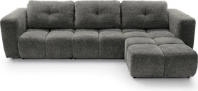 Masseno Narożnik ARTE z funkcją spania i pojemnikiem na pościel Narozniki L, Rozkładana sofa - Szary, BELLO 20