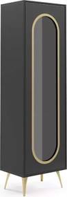 Witryna Selene 3-drzwiowa – nowoczesna, elegancka, personalizowana, metal i drewno