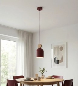 Mesi 1 Burgund, lampa wisząca – designerska lampa wisząca do nowoczesnych wnętrz