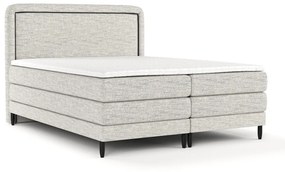 Jasnoszare łóżko boxspring 160x200 cm Dove – Maison de Rêve