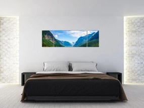 Obraz - Jezioro Lovatnet (170x50 cm)