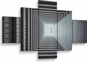 Obraz - Widok z wnętrza budynku (125x70 cm)