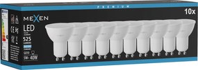 Mexen Nova 10x żarówka LED GU10, 5W, Zimna - 6500K, 525 lm - L107-GU10-0565-01x10