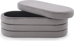 Velvetowa ławka ze schowkiem Calpi Halmar
