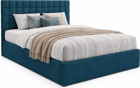 Granatowe nowoczesne łóżko 3 rozmiary L7-B36