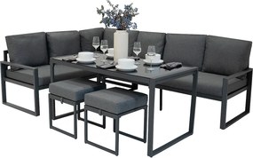 Zestaw narożny aluminiowy - antracytowy szary