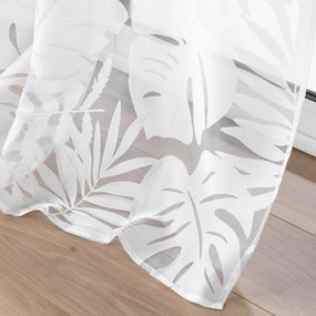 Firana z roślinnym wzorem MAGNOLIA, 140 x 240 cm