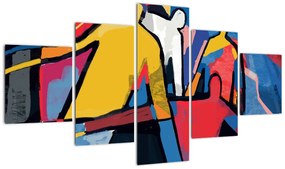 Obraz - Abstrakcja mężczyzn (125x70 cm)