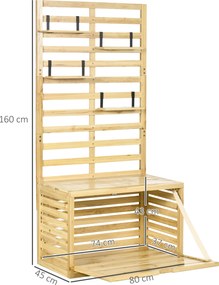 Outsunny schowek, skrzynia ogrodowa z kratą, schowek z półkami