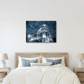 Obraz na szkle - architektura w ciemności (70x50 cm)