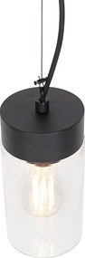 Nowoczesna lampa wisząca czarna IP44 - Jarra
