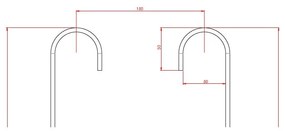 Czarna wisząca półka łazienkowa Origin - Metaltex