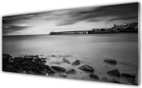 Panel Szklany Molo prowadzące w Głąb Morza