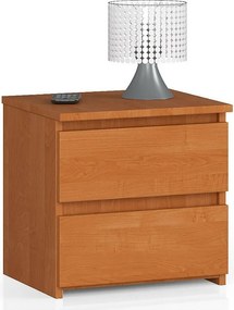 Szafka nocna AKORD CL2 Olcha 40 cm 2 szuflady kolor Olcha mat 40x35x40 cm