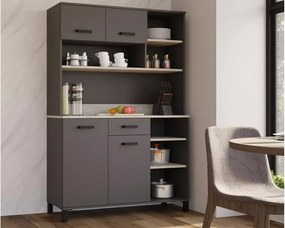 Elegancki i funkcjonalny buffet Marettimo do nowoczesnych wnętrz z szufladą i półkami