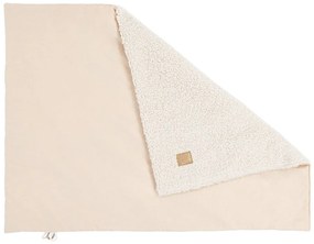 Kremowy koc dziecięcy z materiału sherpa 100x77 cm – Meowbaby