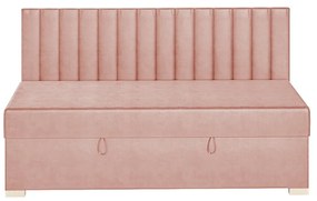 Różowe łóżko dziecięce ze schowkiem i materacem 90x200 cm Chill – Ghado