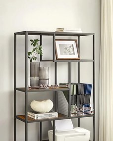 Designowy regał TAYLOR 180x80 cm, rustykalny brązowy