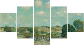 Obraz - Alfred Sisley,  Meadow, reprodukcje (125x70 cm)