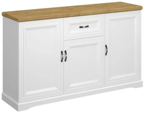 Duża komoda skandynawska biały + dąb harbor H2-T27