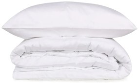 Biała pościel dwuosobowa z satyny bawełnianej 240x220 cm Elegant – Mijolnir