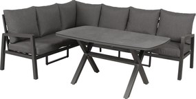 Doppler LIFE - ogrodowy aluminiowy narożny zestaw obiadowy