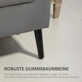 HOMCOM Ławeczka z miejscem na przechowywanie, składana pokrywa, miękka siedziska, aksamitny wygląd, 111,5x41x65 cm, Szara