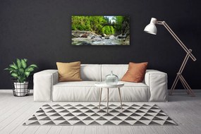 Obraz canvas Mostek w Cieniu Drzew