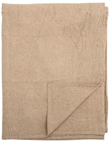 Brązowa narzuta z mieszanki lnu 150x200 cm Terni – Bloomingville