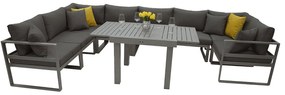 Aluminiowy zestaw obiadowy dla 8 osób TITANIUM
