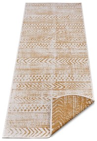 Żółto-biały dywan odpowiedni na zewnątrz 80x350 cm Biri – NORTHRUGS