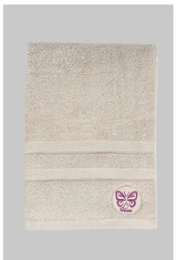 Beżowy bawełniany ręcznik kąpielowy frotte 70x140 cm Hope – Foutastic