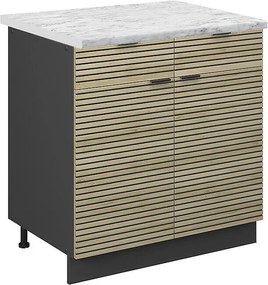 Szafka dolna do kuchni panel dębowy 80x60x82 fame-line