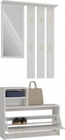 Garderoba VERA | Kaszmir | 85x24x180 cm | Wieszak, Lustro, Szafka na Buty