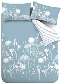Biało-niebieska pościel dwuosobowa 230x220 cm Meadowsweet Floral – Catherine Lansfield