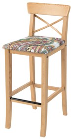 Pokrowiec na krzesło barowe Ingolf z tapicerowanym siedziskiem