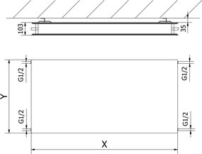 Mexen CHF20 Hygiene Flat grzejnik płytowy 300 x 400 mm, podłączenie boczne, 227 W, antracyt - W420HF-030-040-66