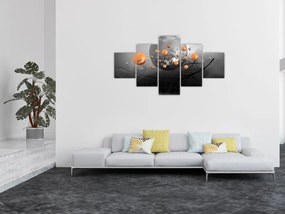 Obraz pomarańczowych kul (125x70 cm)