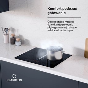 Klarstein System downair AirJet FlexPro, płyta indukcyjna + wyciąg