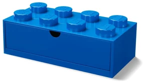Niebieski pojemnik z szufladką LEGO®, 31x16 cm