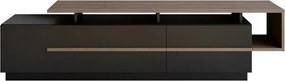 Stolik pod telewizor Pia Black and Walnut