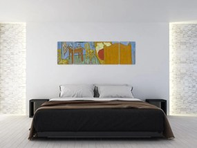 Obraz - Vincent van Gogh, The Bedroom, reprodukcje (170x50 cm)