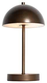 Zewnetrzna Lampa stołowa zewnętrzna ciemnobrązowa ładowana akumulatorowo z 3-stopniowym ściemniaczem - Keira Nowoczesny Oswietlenie zewnetrzne