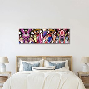 Obraz - Street art - sowa (170x50 cm)