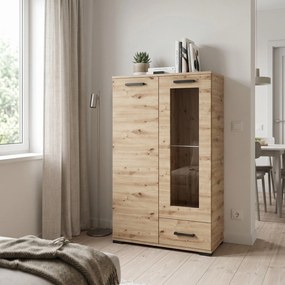 Komoda ALBANO 80 cm do Salonu Sypialni z Szufladą Dąb sonoma