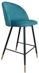Hoker niski CLAUDINE VELVET GOLD morski ATOS